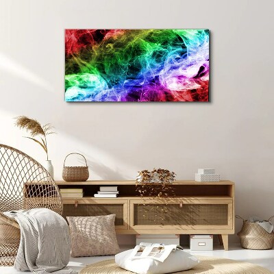 Colorful Smoke Swirl Canvas print