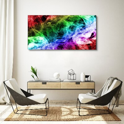 Colorful Smoke Swirl Canvas print