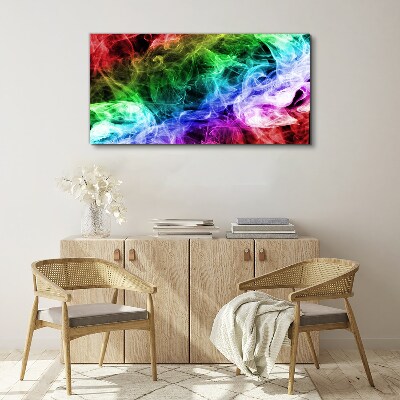 Colorful Smoke Swirl Canvas print
