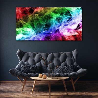 Colorful Smoke Swirl Canvas print