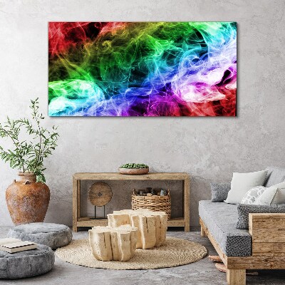 Colorful Smoke Swirl Canvas print