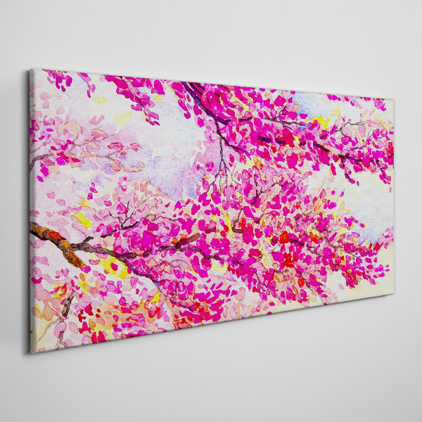 Flower explosions in pink Canvas print