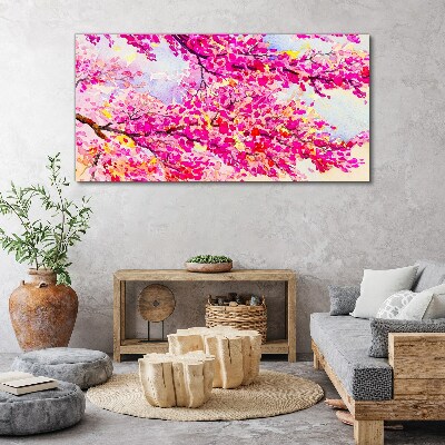 Flower explosions in pink Canvas print