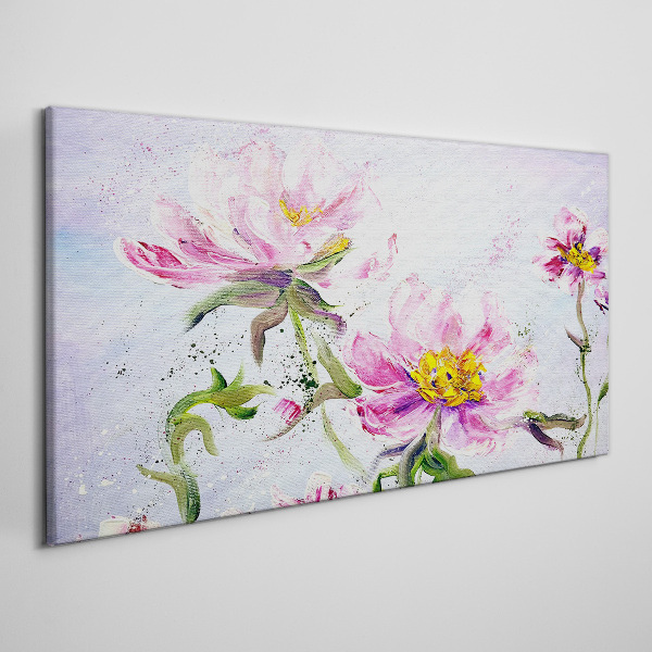 Floral dreams in pastel tones Canvas print