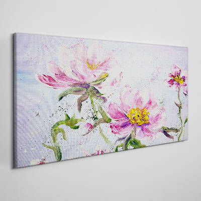 Floral dreams in pastel tones Canvas print