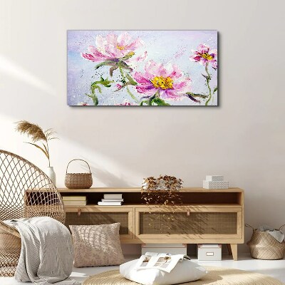 Floral dreams in pastel tones Canvas print