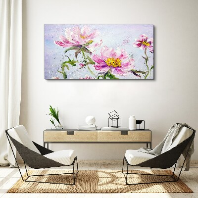 Floral dreams in pastel tones Canvas print