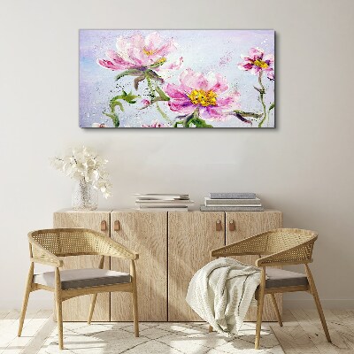 Floral dreams in pastel tones Canvas print
