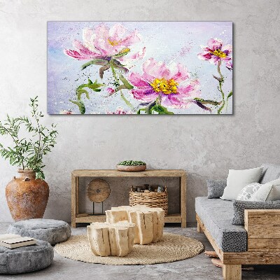 Floral dreams in pastel tones Canvas print