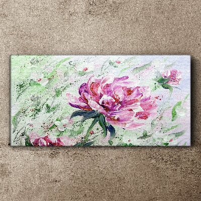 Floral arrangement in pastel shades Canvas print