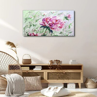 Floral arrangement in pastel shades Canvas print