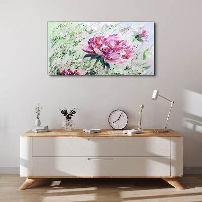 Floral arrangement in pastel shades Canvas print