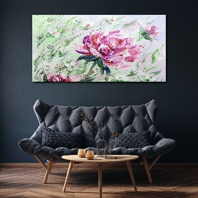 Floral arrangement in pastel shades Canvas print