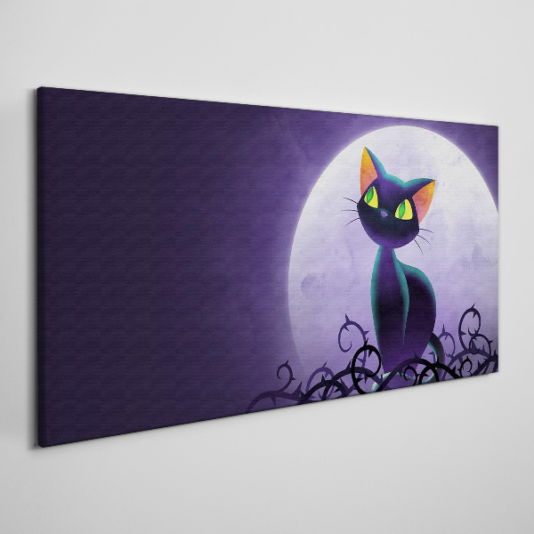 Cats in the moonlight Canvas print