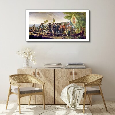 Conquest of the New World Canvas print