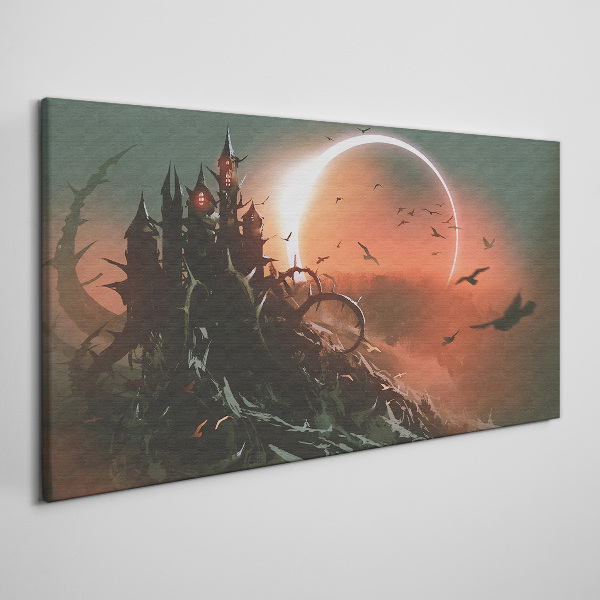 Castle in the Dark Canvas print
