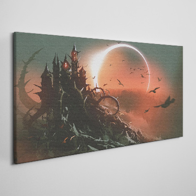 Castle in the Dark Canvas print