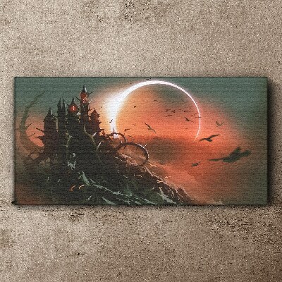 Castle in the Dark Canvas print