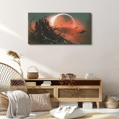 Castle in the Dark Canvas print