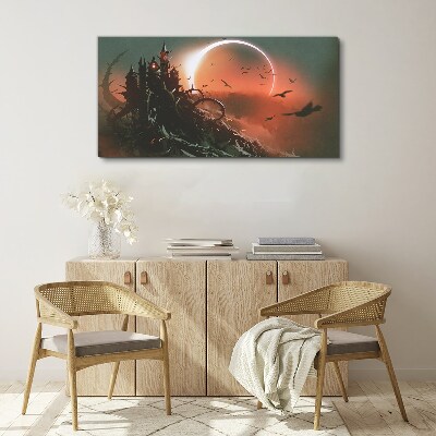 Castle in the Dark Canvas print