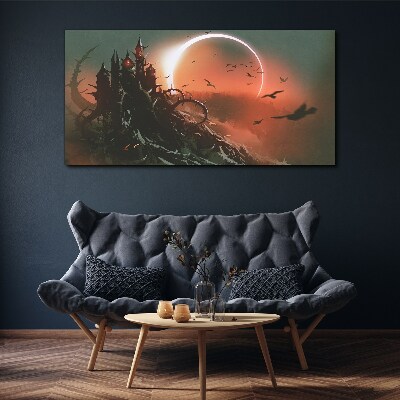 Castle in the Dark Canvas print