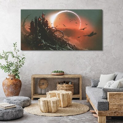 Castle in the Dark Canvas print