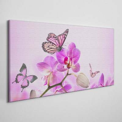 Flower dream with butterflies Canvas Wall art