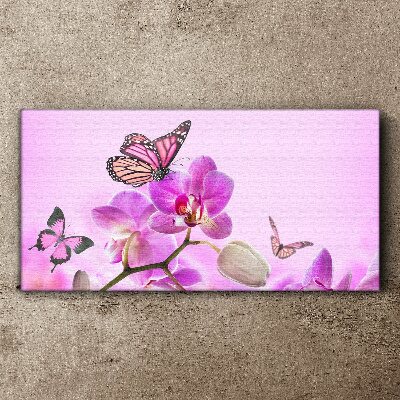 Flower dream with butterflies Canvas Wall art