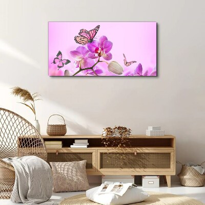 Flower dream with butterflies Canvas Wall art