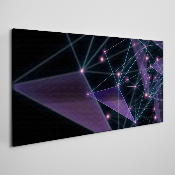 Geometric Light Connections Canvas print