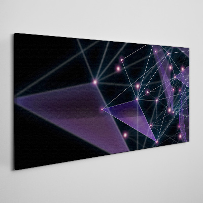 Geometric Light Connections Canvas print