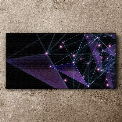 Geometric Light Connections Canvas print
