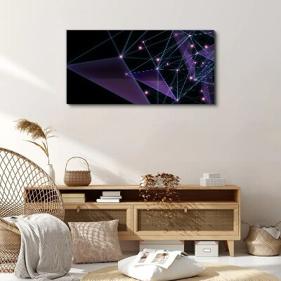 Geometric Light Connections Canvas print