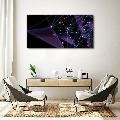 Geometric Light Connections Canvas print