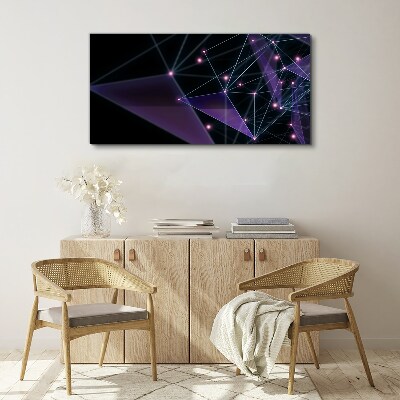 Geometric Light Connections Canvas print