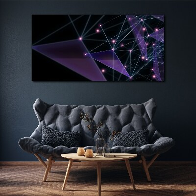 Geometric Light Connections Canvas print