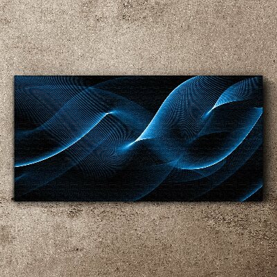 Blue Energy Waves Canvas print