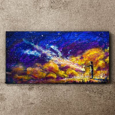 A cosmic vision of creativity Canvas print