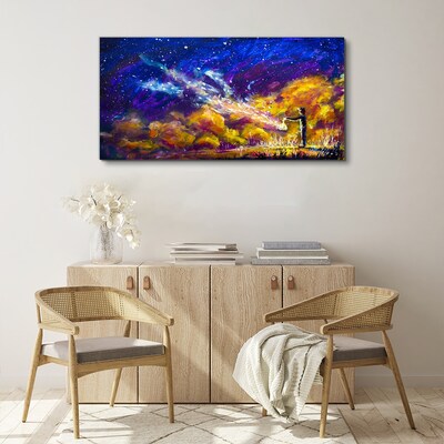 A cosmic vision of creativity Canvas print