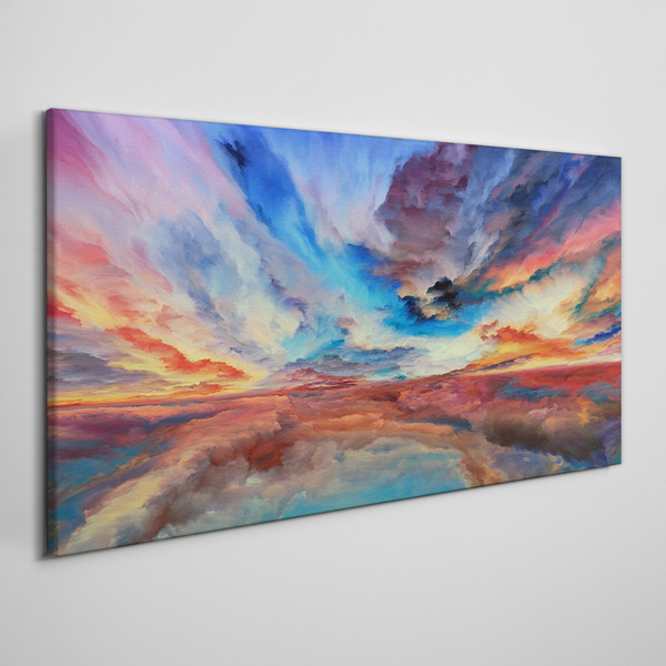 Sunset in the colors of the sky Canvas print