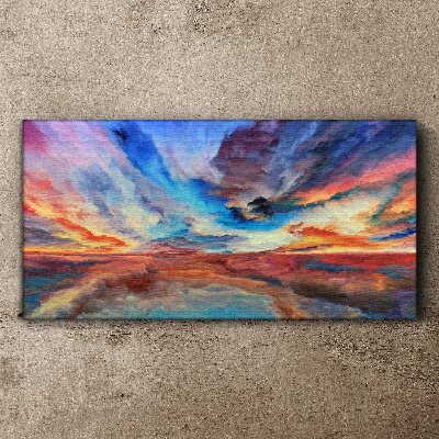 Sunset in the colors of the sky Canvas print