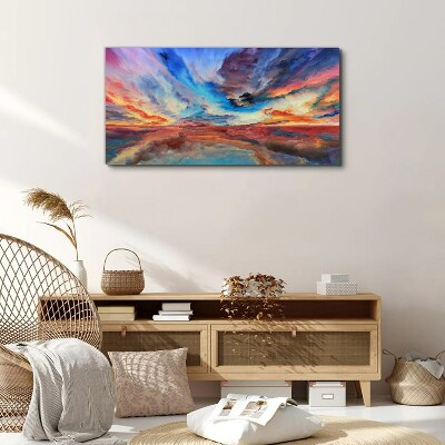 Sunset in the colors of the sky Canvas print