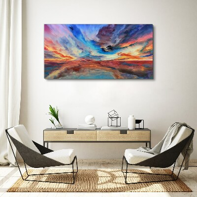 Sunset in the colors of the sky Canvas print