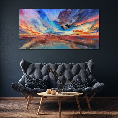Sunset in the colors of the sky Canvas print