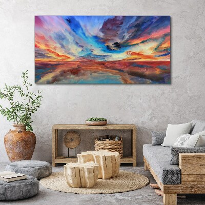 Sunset in the colors of the sky Canvas print