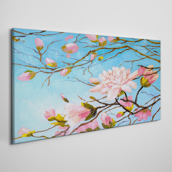 Branches flowers nature Canvas Wall art