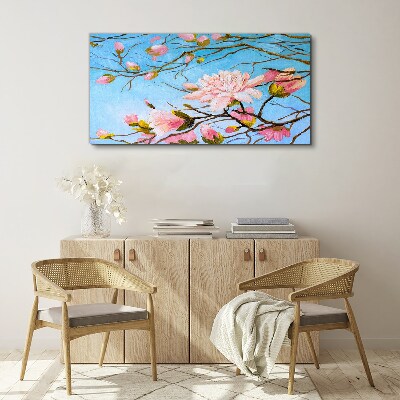 Branches flowers nature Canvas Wall art