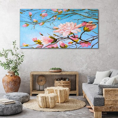 Branches flowers nature Canvas Wall art