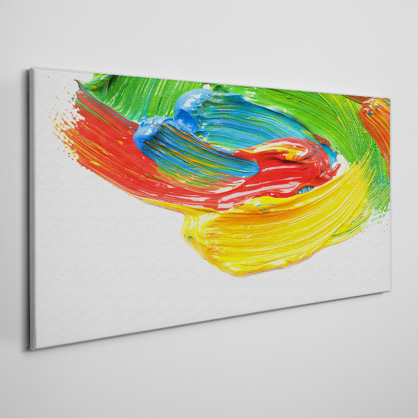 Colorful paint swirl Canvas print