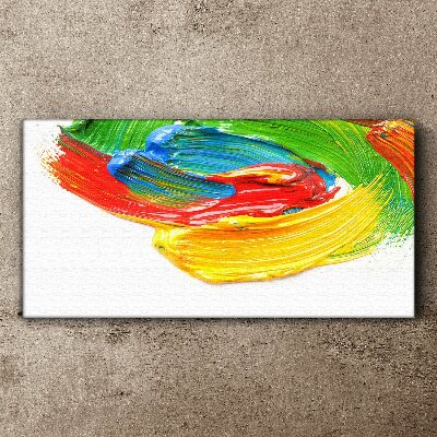 Colorful paint swirl Canvas print
